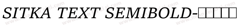 SITKA TEXT SEMIBOLD字体转换